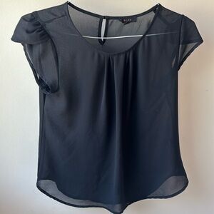Women’s sheer black blouse